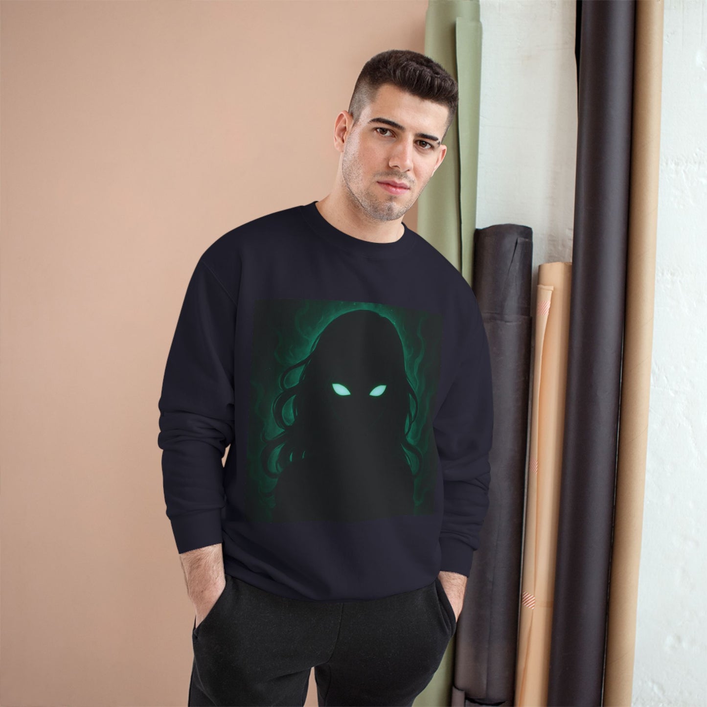 Green ShadowGirl Champion Sweatshirt