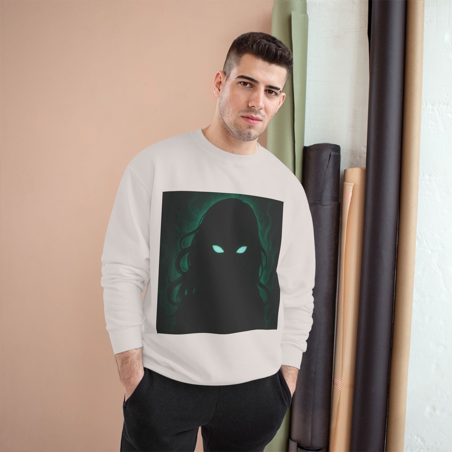 Green ShadowGirl Champion Sweatshirt