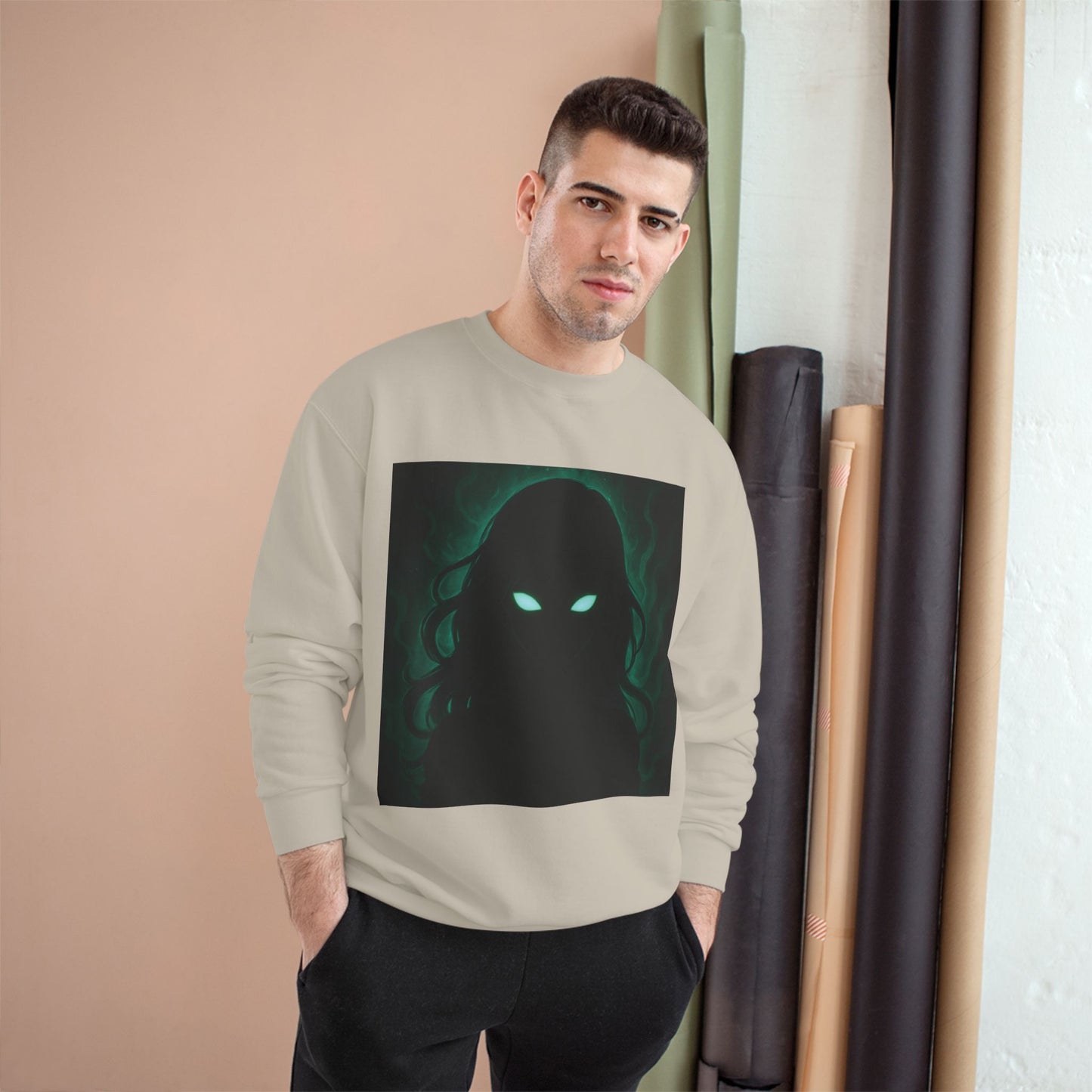 Green ShadowGirl Champion Sweatshirt