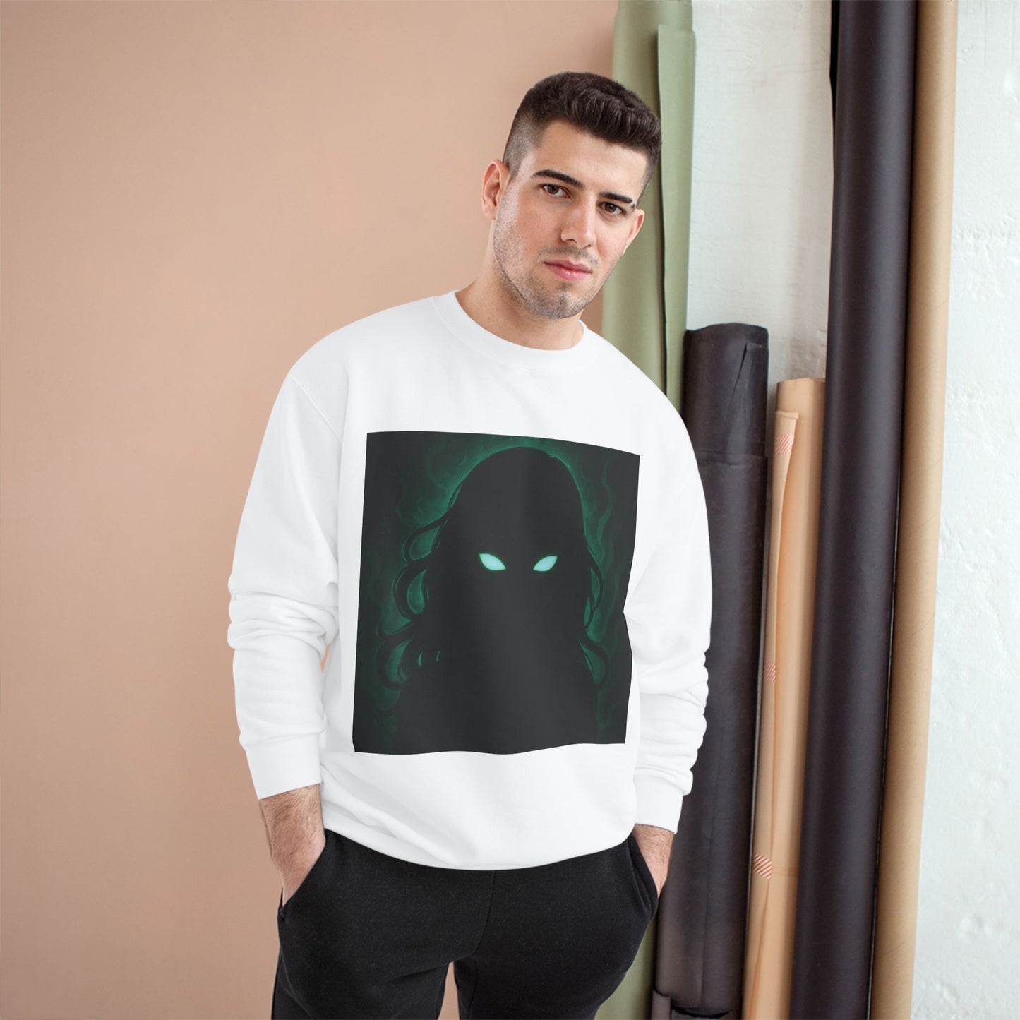 Green ShadowGirl Champion Sweatshirt