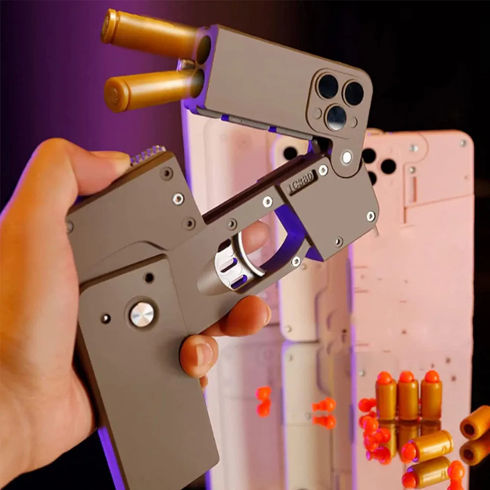 Pocket Blaster: Mini Pistola a Doppia Canna Portatile a forma di Telefono #8