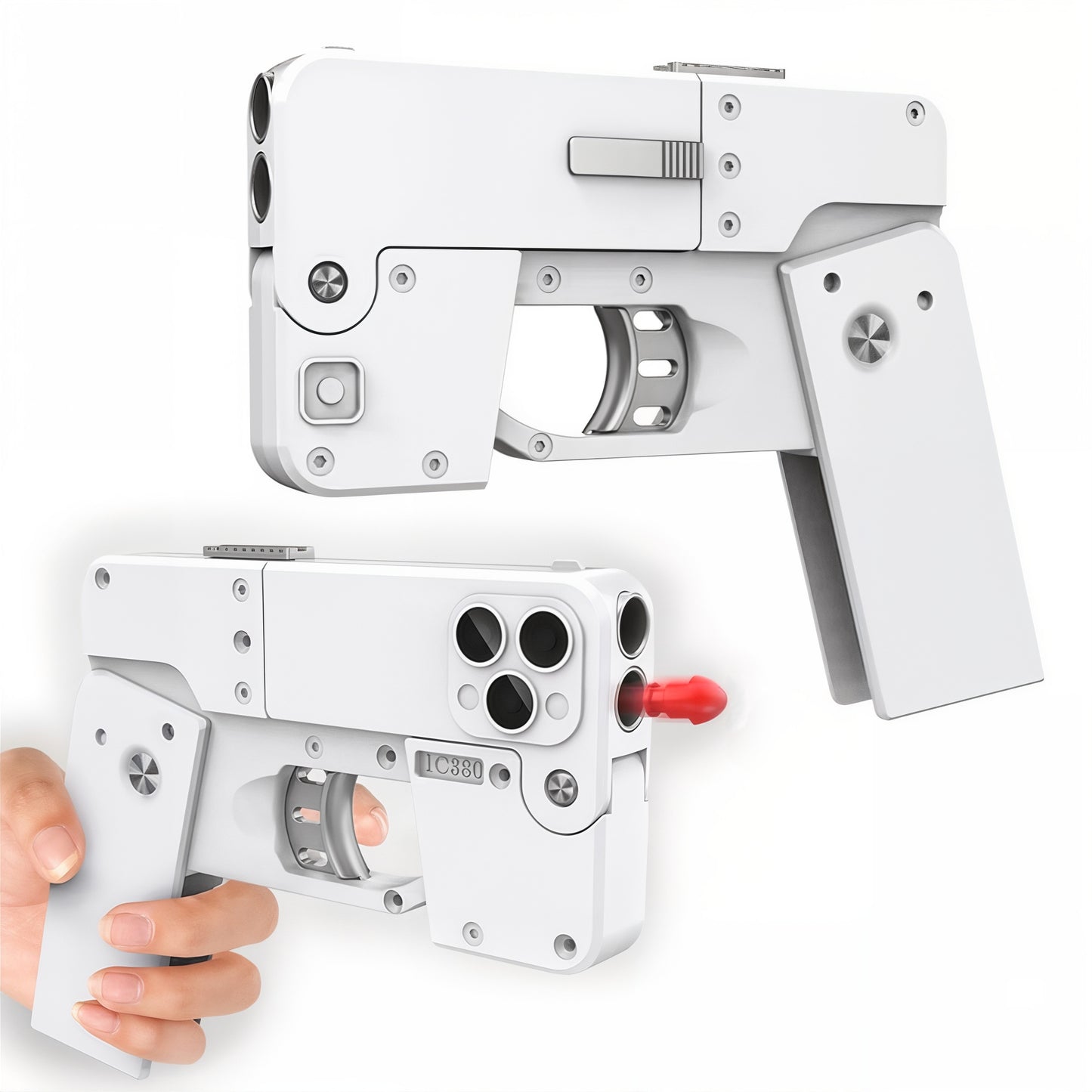 Pocket Blaster: Mini Pistola a Doppia Canna Portatile a forma di Telefono #8