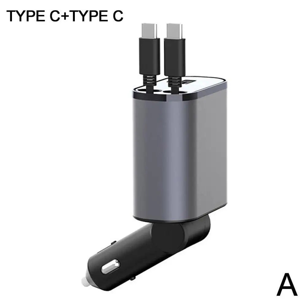 BackCharge: Caricatore Retrattile per Auto con Ricarica Rapida USB-C #1